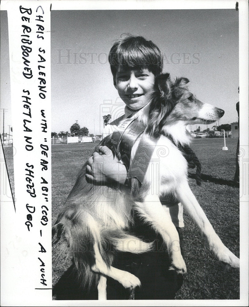 1978 Press Photo Pooches Playmates kid dog Chris parade - Historic Images