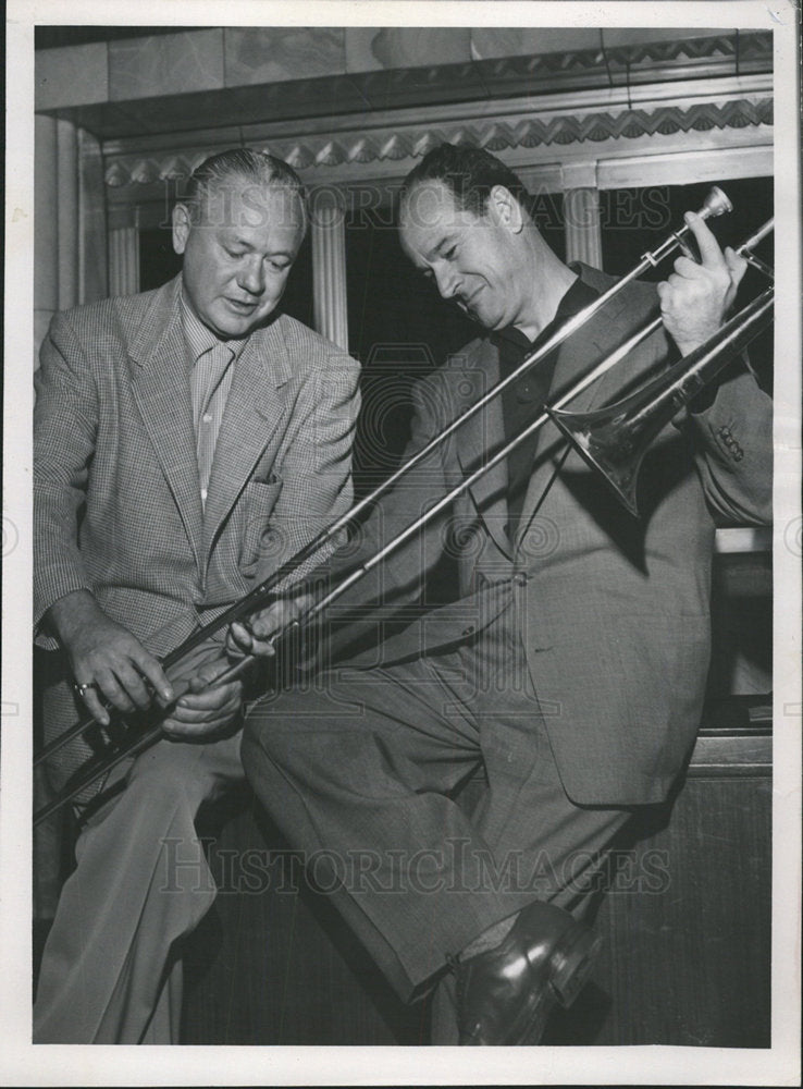 1953 Press Photo Eddie Dodds Glenn Miler Anthony Mann - Historic Images