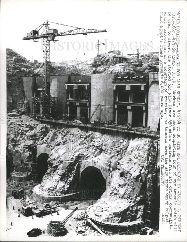 1964 The Nile River Tunnels - Historic Images