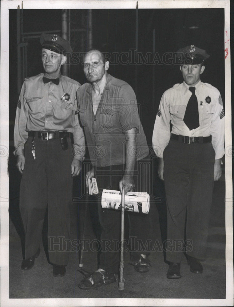 1953 Press Photo George Posvar Jack Pinneo Harvey Jail - Historic Images