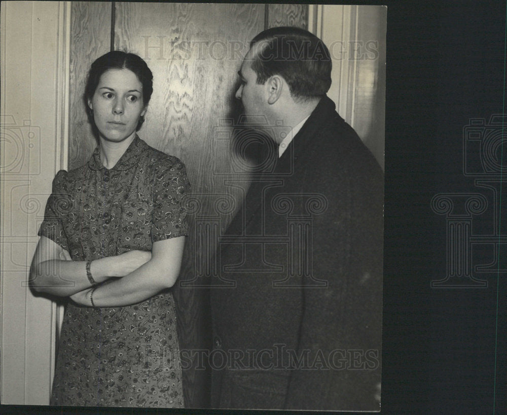 1937 Press Photo Mrs Genimem Aley general ceremony - Historic Images
