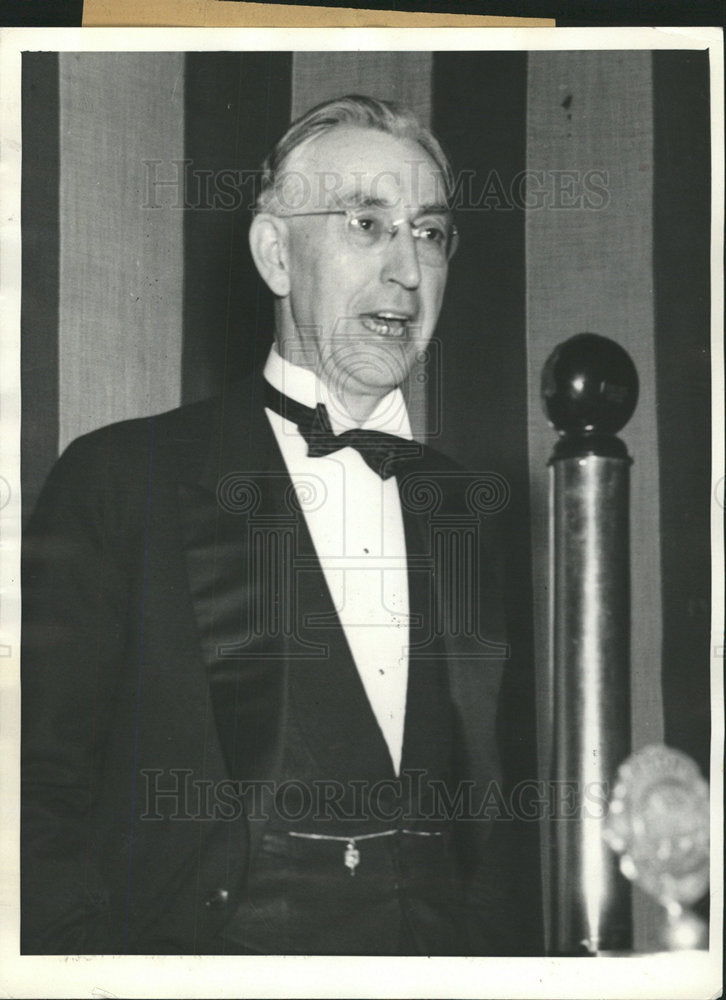 1936 Press Photo Richard Osenbaugh Denner Lions Club - Historic Images