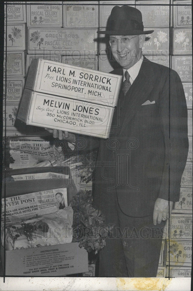 1940 Press Photo  Colorado Celery Carl Sorrick Lions - Historic Images