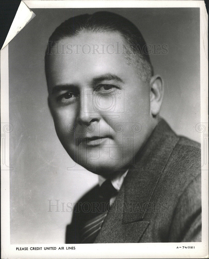 1949 Press Photo W A Patterson American Politician - Historic Images