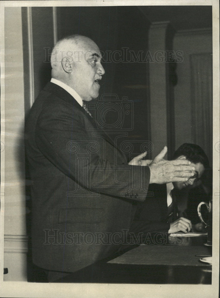 1933 Press Photo Mayor John P Gibrien Politician Mich - Historic Images