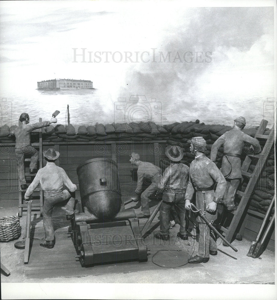 1961 Press Photo FORT SUMTER - Historic Images