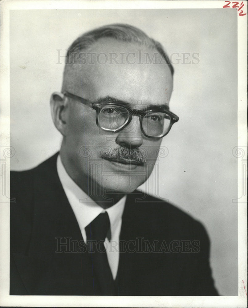 1955 Press Photo H M S Richards Evangelist Author Mich - Historic Images