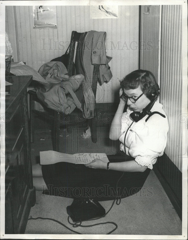 1949 Press Photo Virginia Packard - Historic Images