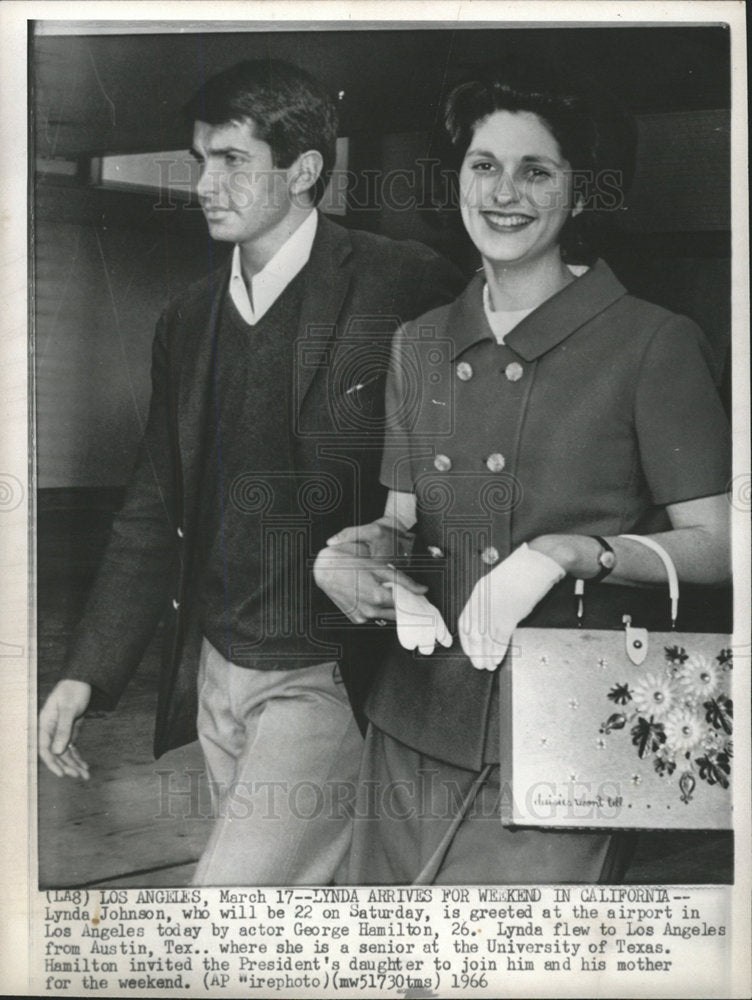 1966 Press Photo LYNDA JOHNSON DAUGHTER US PRESIENT - Historic Images