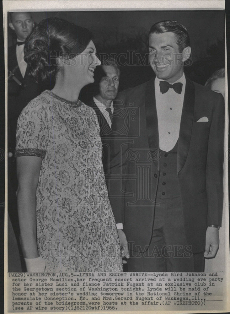 1966 Press Photo Lynda Bird Johnson President Daughter - Historic Images