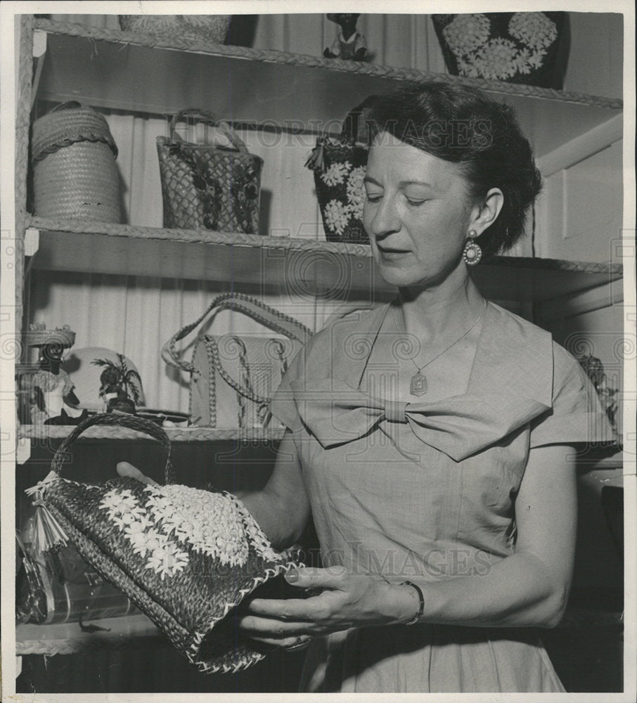 1950 Press Photo Miss Mary Lou Riede Denver Colorado - Historic Images