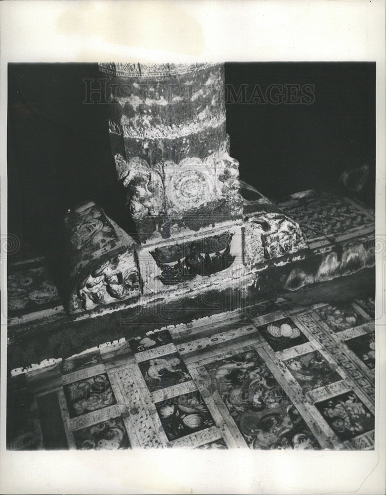 1947 Press Photo Ajanta Cave s in India - Historic Images