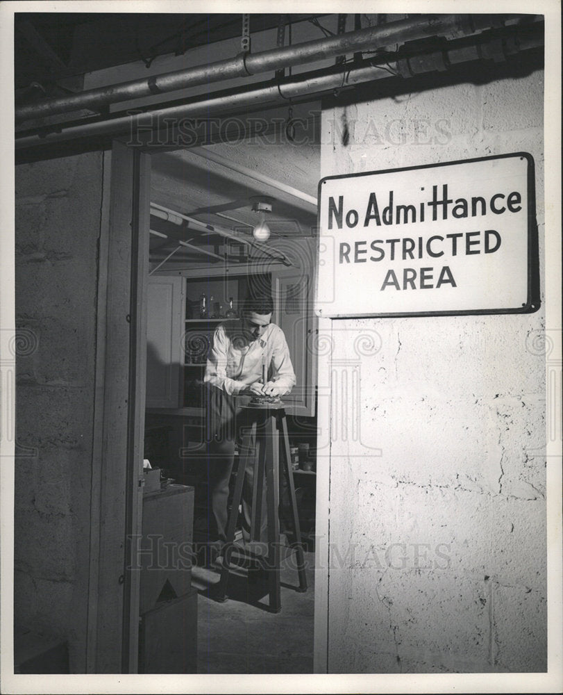 1950 Press Photo Telescope Under Construction - Historic Images