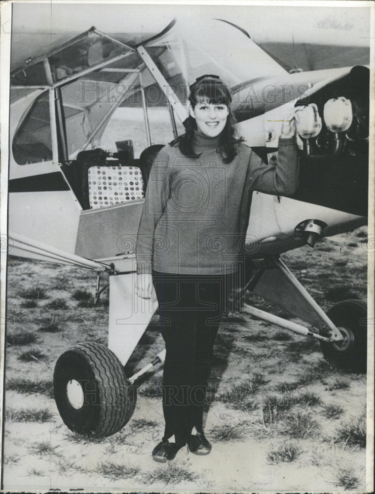 1965 Press Photo Manuela Binda Switzerland Female Pilot - Historic Images