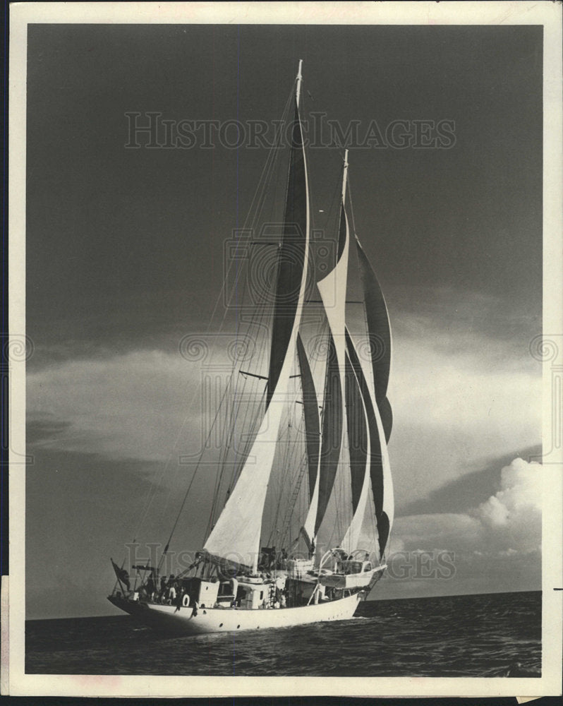 Press Photo Captain Mike Burke&#39;s Windjammer - Historic Images