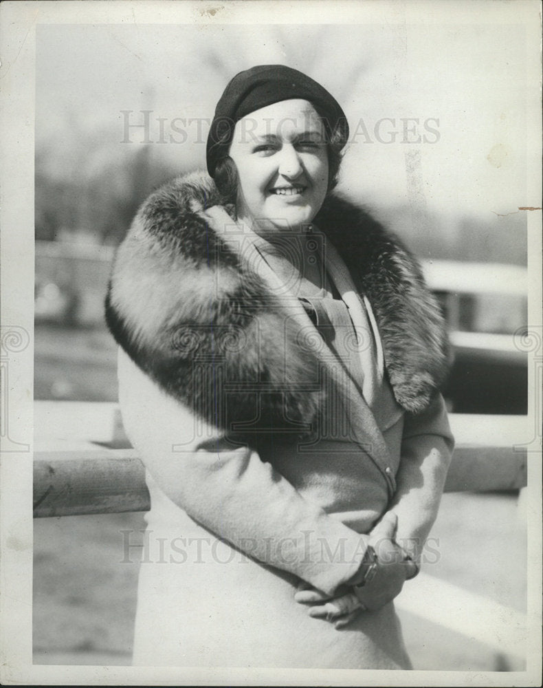 1938 Press Photo Mrs. Robert J. Bartlett (Det. Soc.) - Historic Images