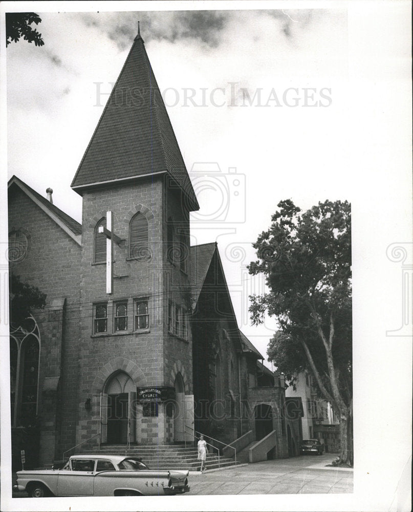 Press Photo Congregational Churches Christian Church - Historic Images