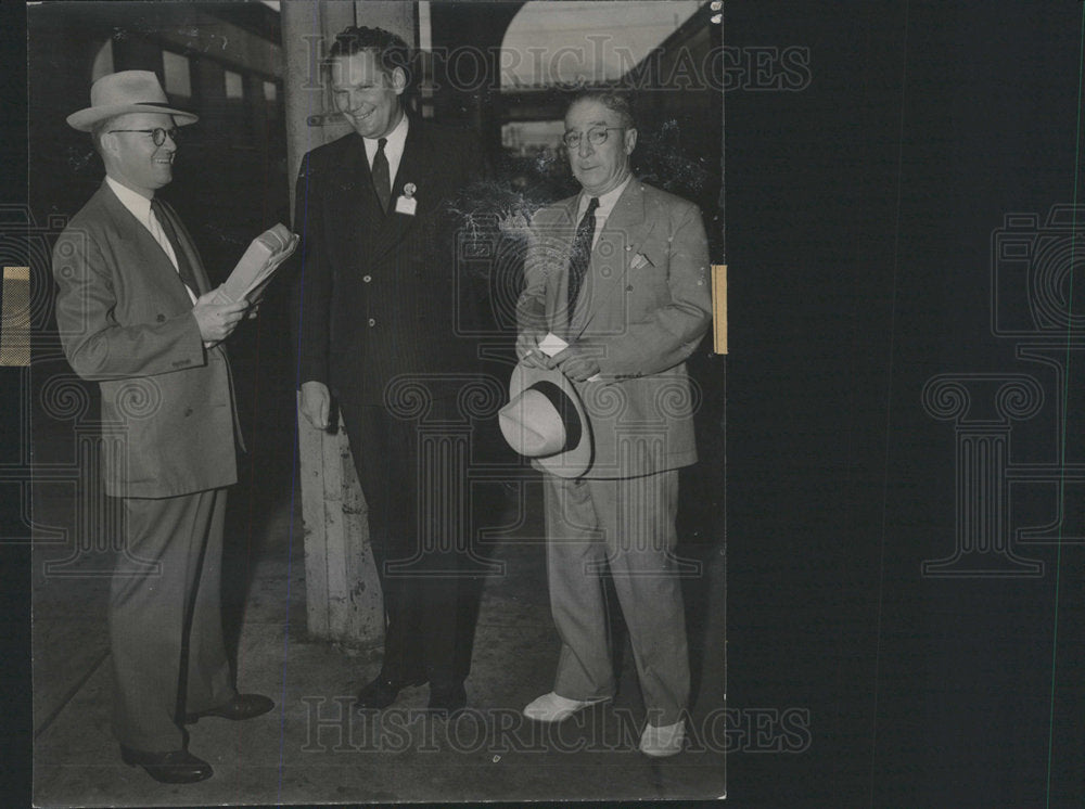 1940 Press Photo Joseph Little George Saunders Sweeney - Historic Images