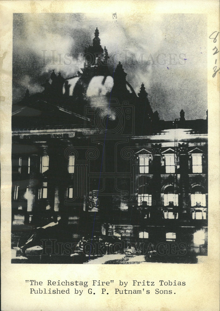 1964 Press Photo The Reichstag Fire by Fritz Tobias - Historic Images