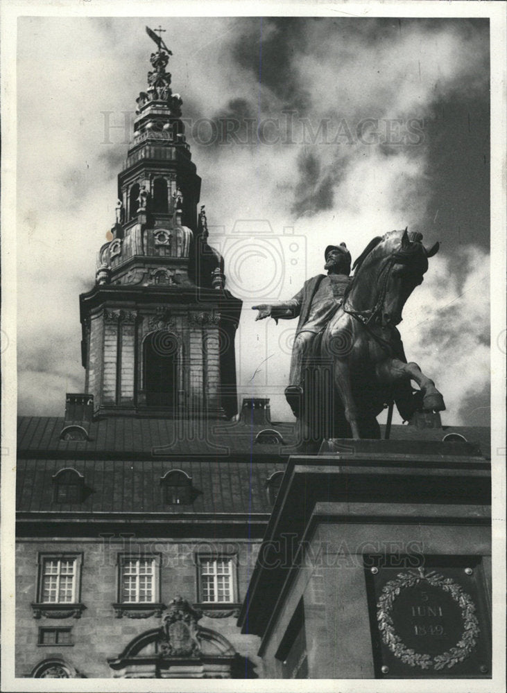 1949 Press Photo DenmarkFrederik Christianity palac - Historic Images