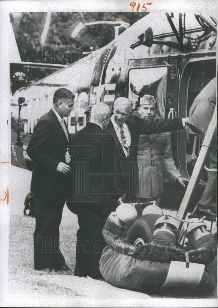 1959 Press Photo Washington Soviet Eisenhower Guest - Historic Images