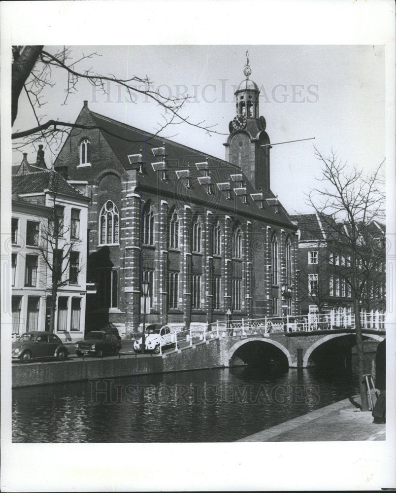 1975 Press Photo Netherlands Cities Leiden Water Tress - Historic Images