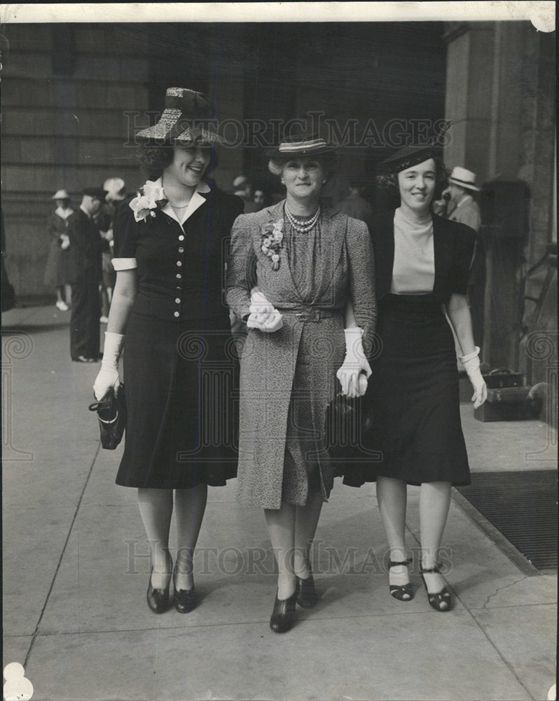 1939 Press Photo Fashion women Sigma Theta Pi delegate - Historic Images