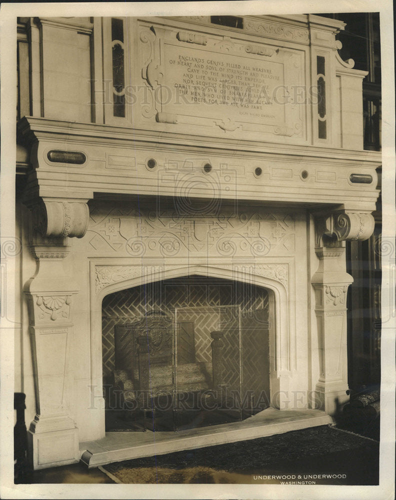 1932 Press Photo Washington Folger Shakespeare Marble - Historic Images