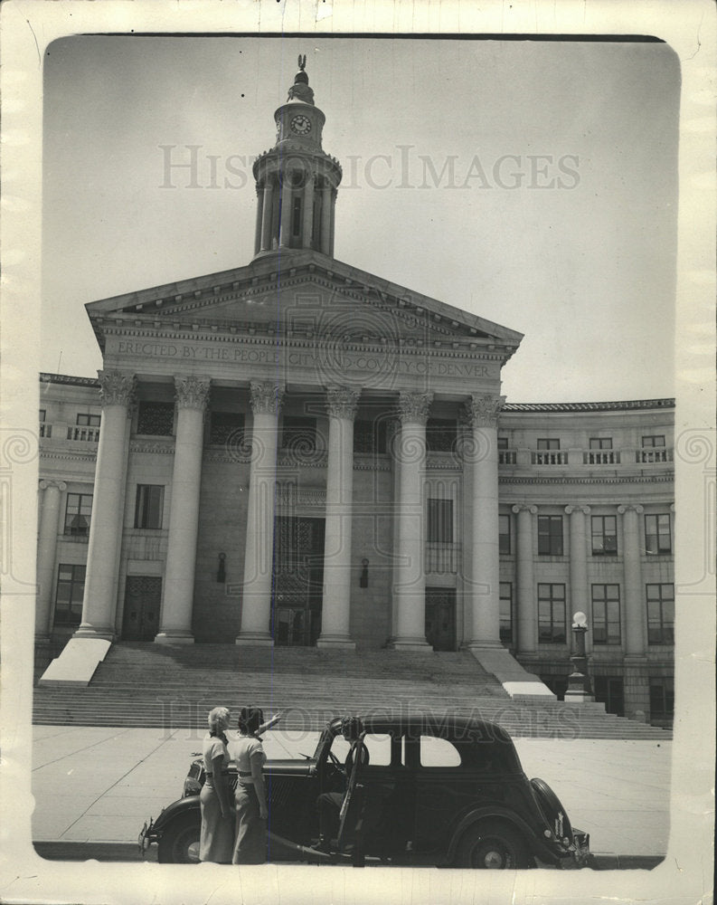 1947 Press Photo County Building Colorado Denver city - Historic Images