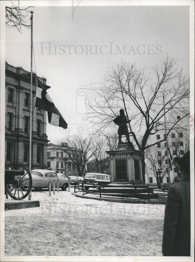 1956 Press Photo State Capitol Building Exterior Colo - Historic Images