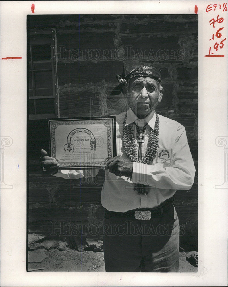 1984 Press Photo Kathlutah Talese Indian Zuni - Historic Images