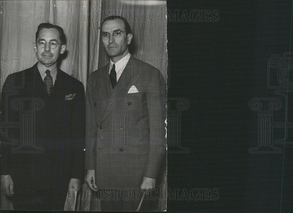 1938PressPhoto John Rogers&amp; Edwin Elliott Labor leaders - Historic Images