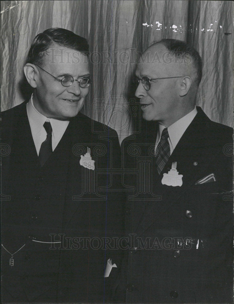 1938 Press Photo Frederick D Kreshner President Indiana - Historic Images