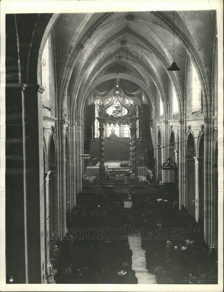 1935 Press Photo Verdun Cathedral Consecrated Ceremony - Historic Images