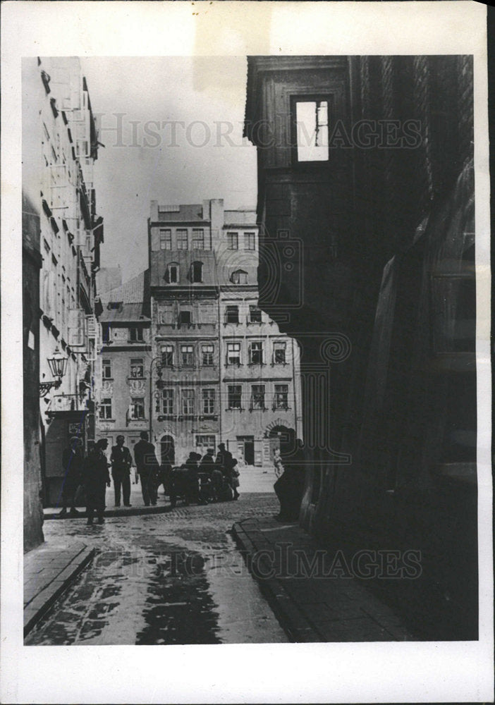 1947 Press Photo Palatial Duke Mazowsze House Warsaw - Historic Images