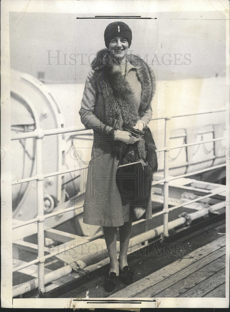 1936 Press Photo Mrs Marguerite Rogers Henry Hudson - Historic Images