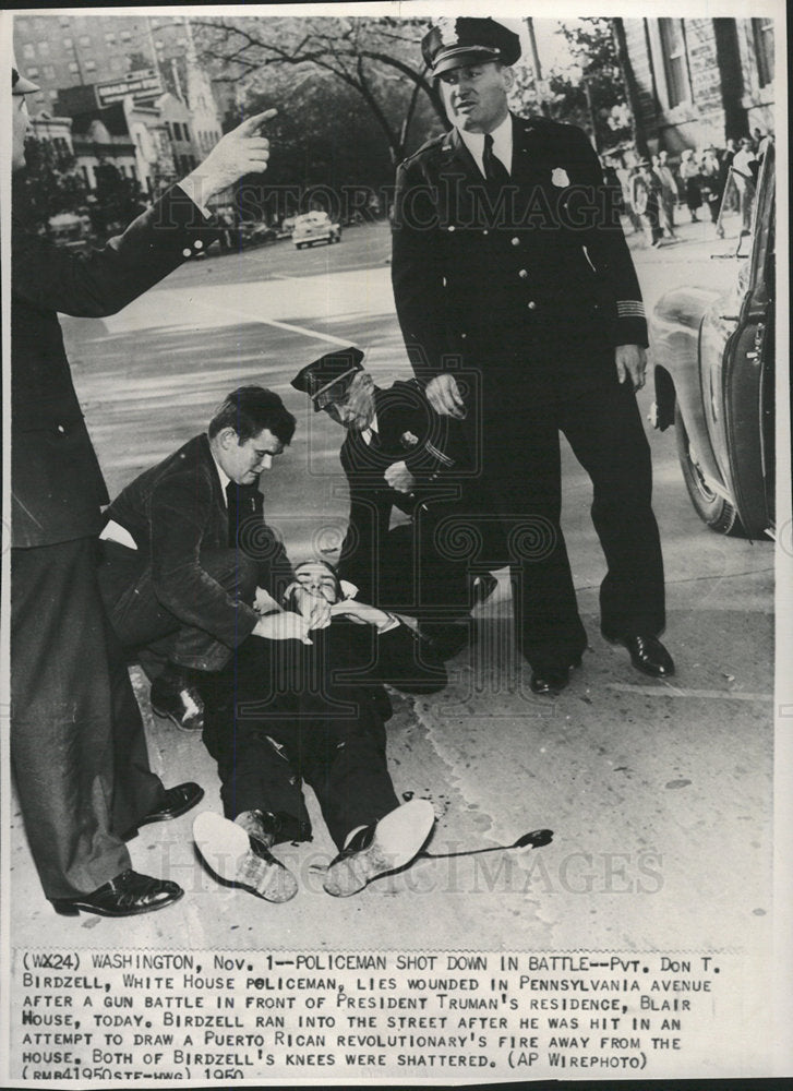 1950 Press Photo Don Birdzell  Pennsylvania ave Police - Historic Images