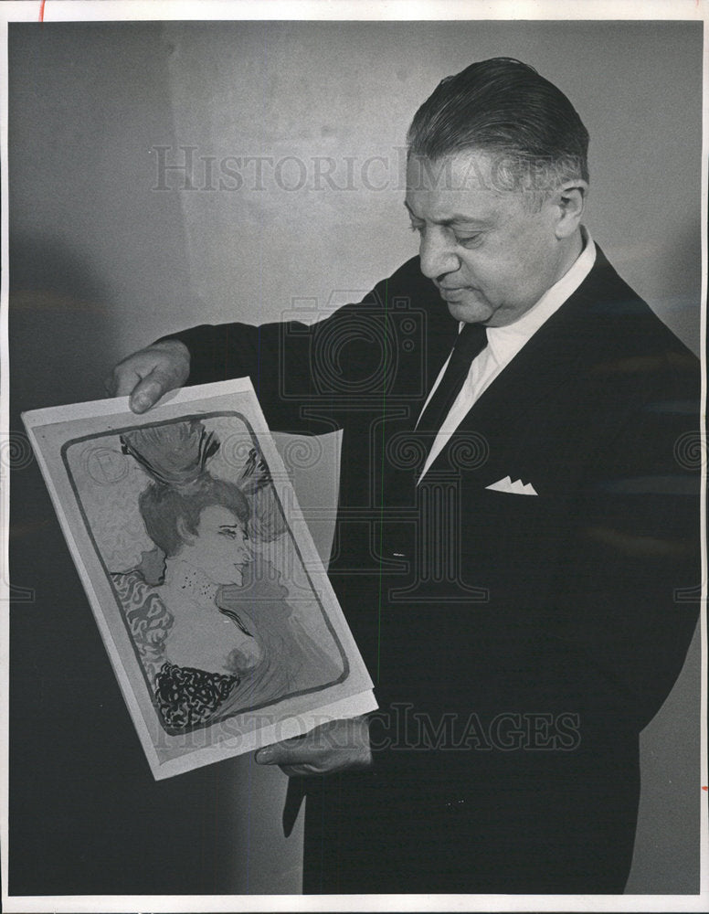 1965 Press Photo Toulouse Lautrec Lemon Saks Denver Art - Historic Images