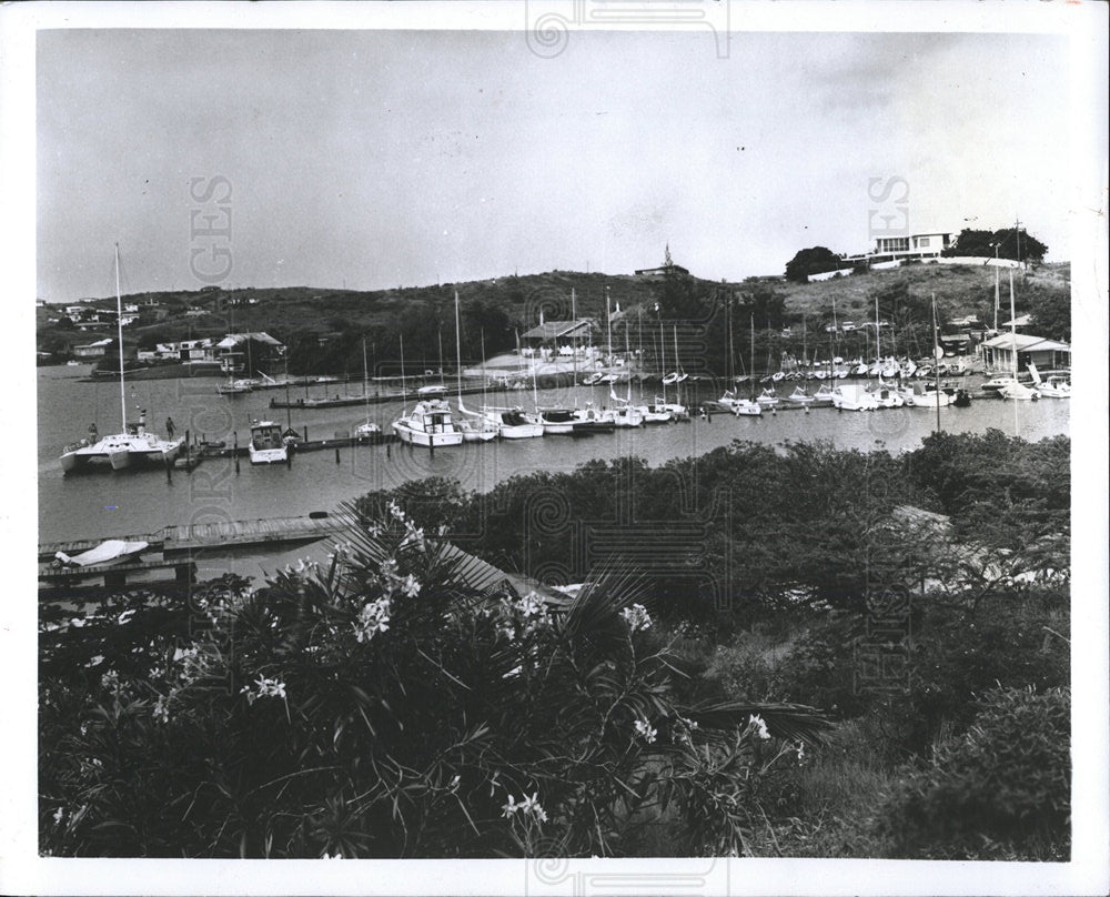 1976 Press Photo Piscadera Bay South Coast Willemstad - Historic Images