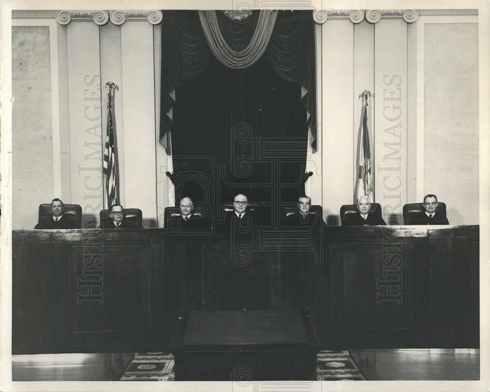 1973 Press Photo David McCain James Adkins Judge court - Historic Images