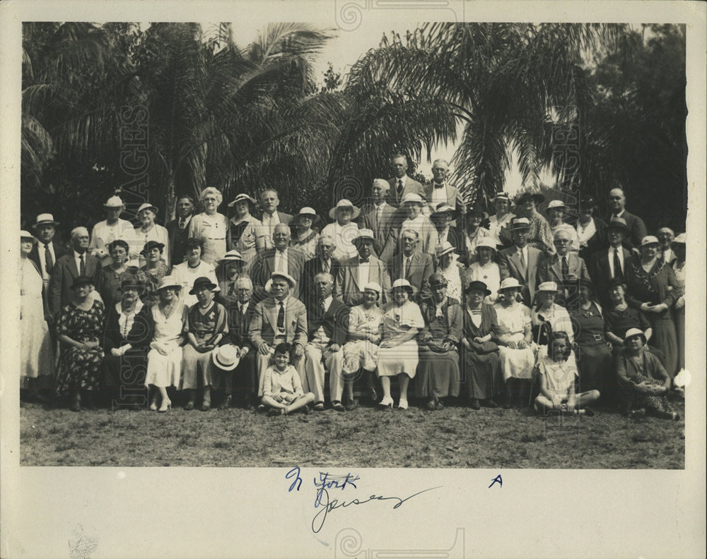 Press Photo New Jersey Society Group Picture - Historic Images