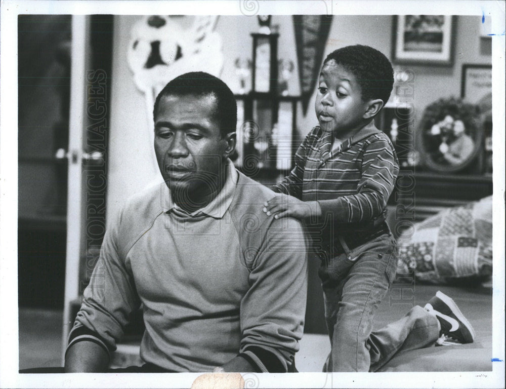 1984 Press Photo Actors Emmanuel Lewis &amp; Ben Vereen - Historic Images