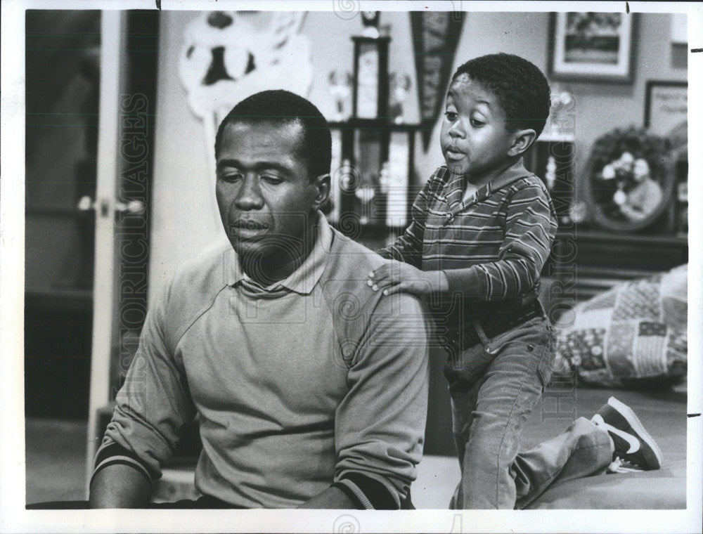 1984 Press Photo Actors Emmanuel Lewis &amp; Ben Vereen - Historic Images