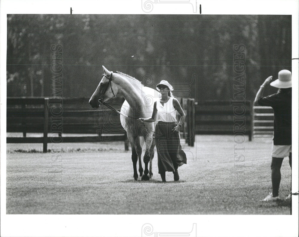 1990 Press Photo Lehnert D&#39;Asheberga Horse Moss Creek - Historic Images