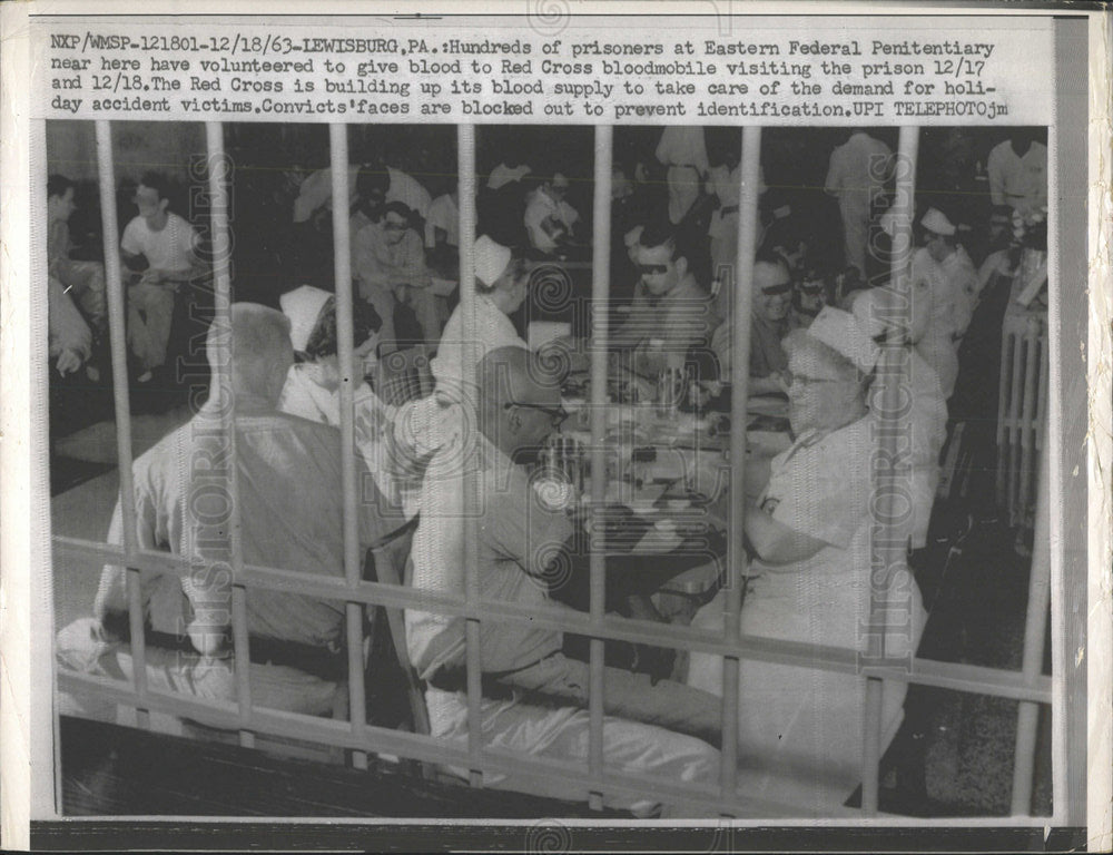 1963 Press Photo Pennsylvania Prison - Historic Images