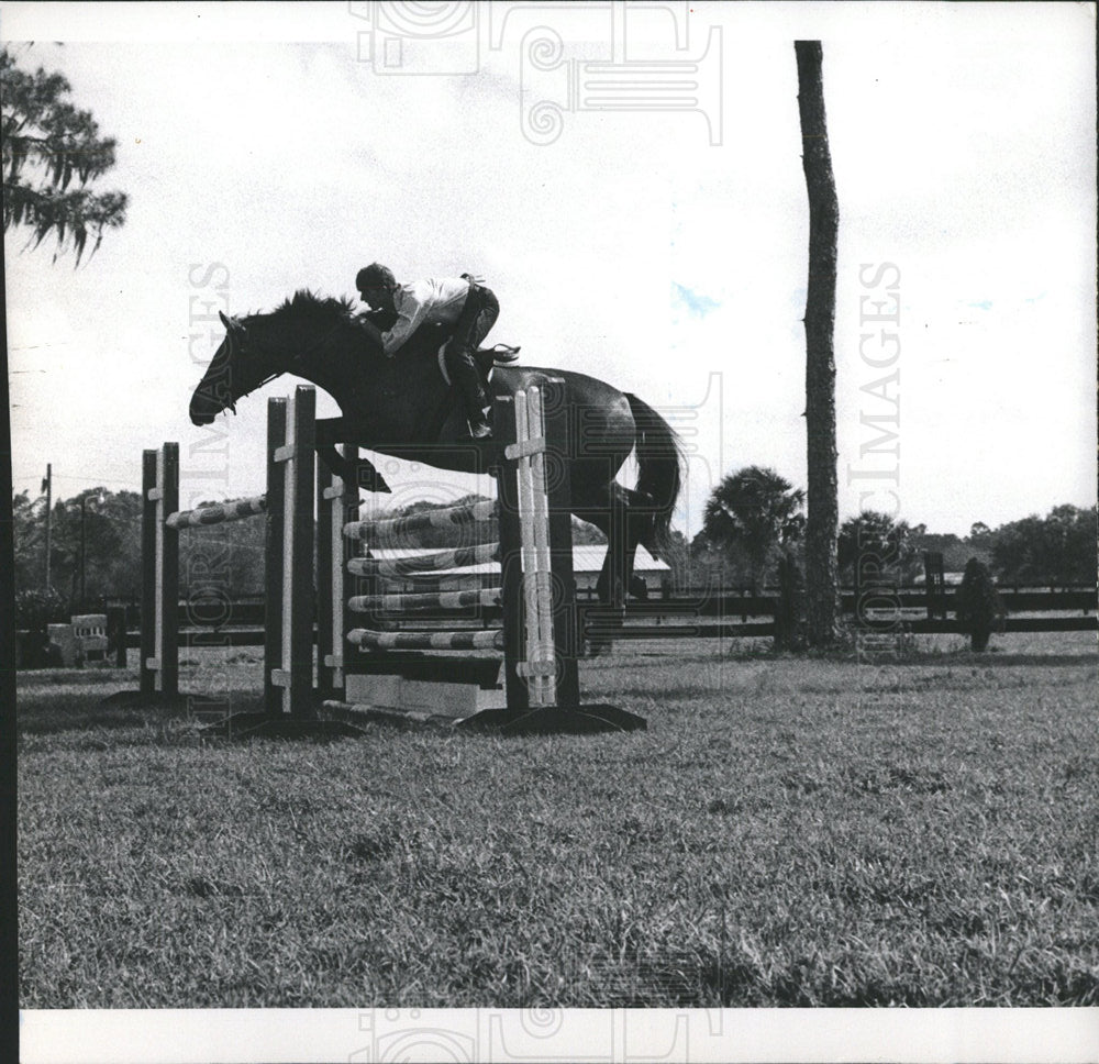 1972 Press Photo Horse Jumping - Historic Images