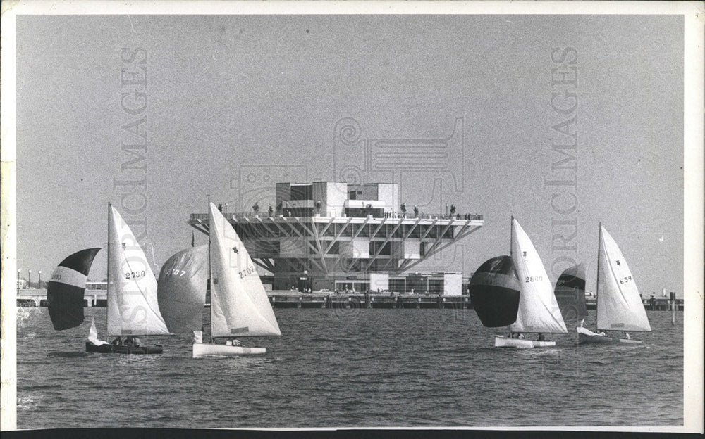 1973 Second Avenue North Pier Sailboats - Historic Images