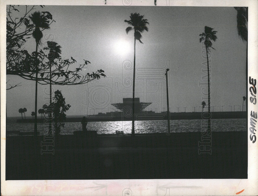 1971 Press Photo View Straub Park St. Petersburg - Historic Images