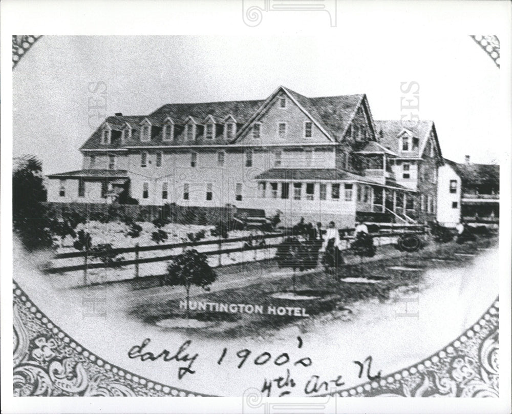 1984 Press Photo Huntington Hotel Circa Early 1900's - Historic Images