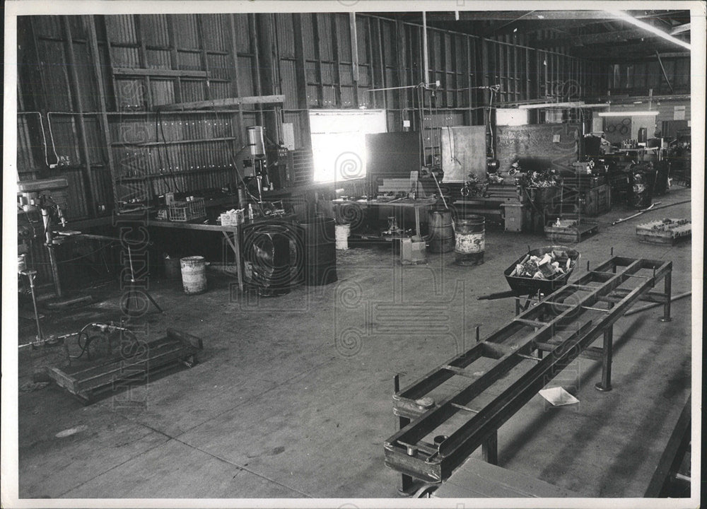 1970 Press Photo Lan Tex Hydraulic Cylinder plant - Historic Images